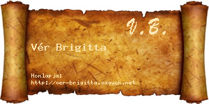 Vér Brigitta névjegykártya